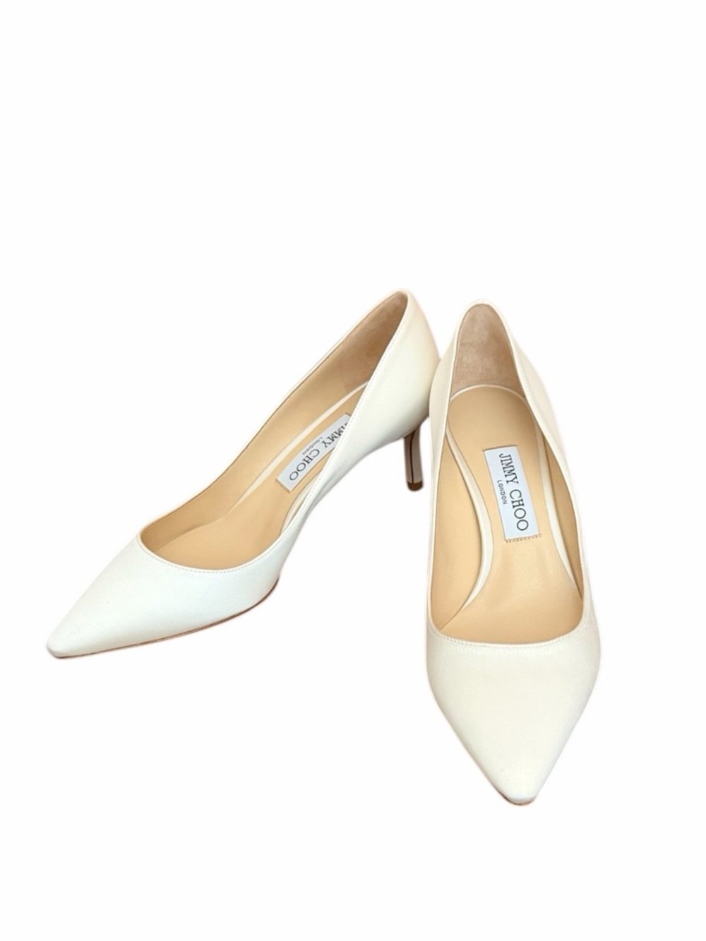 NIB Jimmy Choo Romy 60 | Sz 38.5 | Ivory Satin | Made-to-Order Bridal Heels